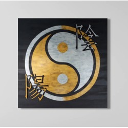 "gong yin yang" 100x100cm