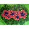 Peinture acrylique "hibiscus" 70x50cm