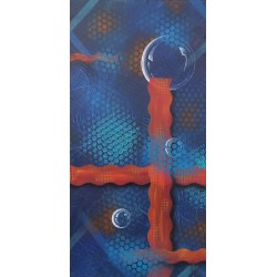 tryptique "bulles" 150x50cm